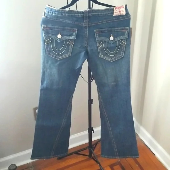 True Religion Women's Bootcut Denim Jeans Size 32 - Picture 3 of 4